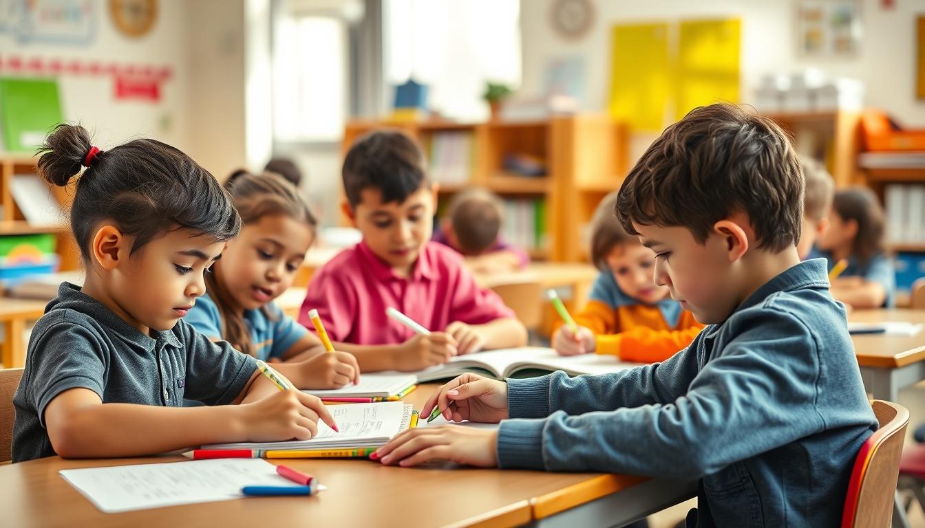 Structured study materials and learning resources on a desk